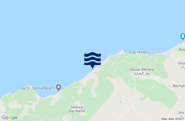 Bizerte Sud, Tunisiaの潮見表地図