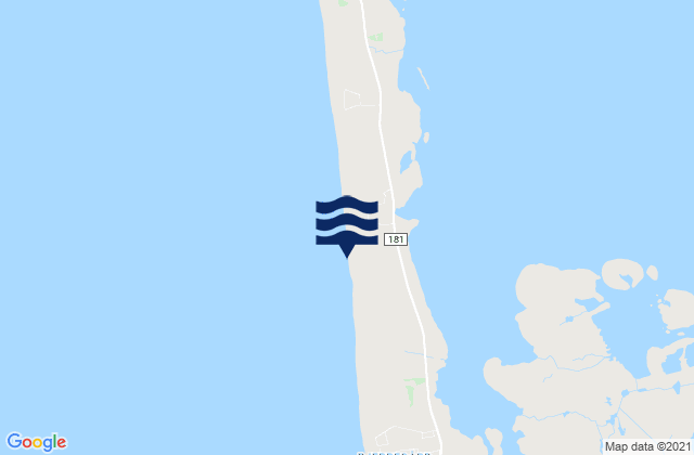 Bjerreborg Strand, Denmarkの潮見表地図