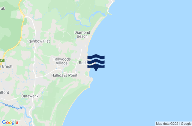 Black Head Bay, Australiaの潮見表地図