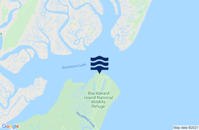 Blackbeard Island, United Statesの潮見表地図