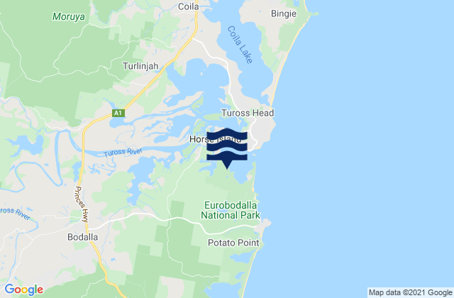 Blackfellows Point, Australiaの潮見表地図