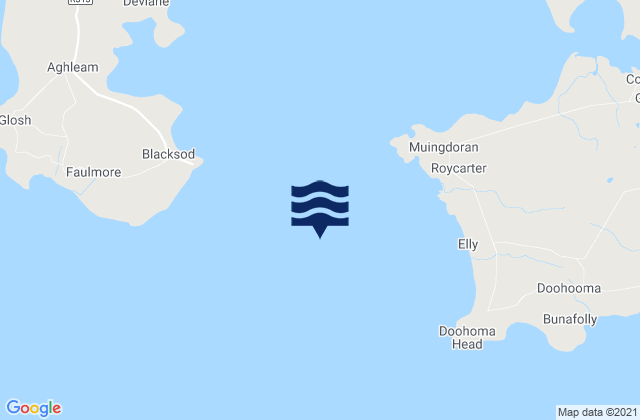 Blacksod Bay, Irelandの潮見表地図