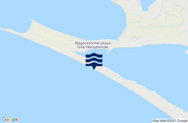 Blagovetschenskaya, Russiaの潮見表地図