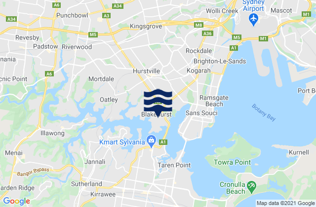 Blakehurst, Australiaの潮見表地図