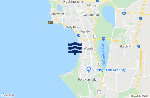 Blanche Port, Australiaの潮見表地図