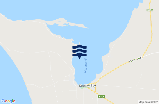 Blanche Port, Australiaの潮見表地図
