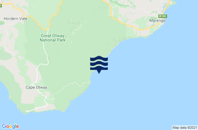 Blanket Bay, Australiaの潮見表地図