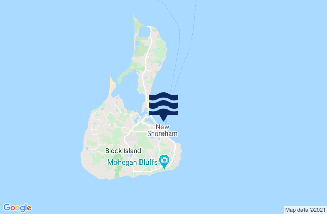 Block Island (Old Harbor), United Statesの潮見表地図