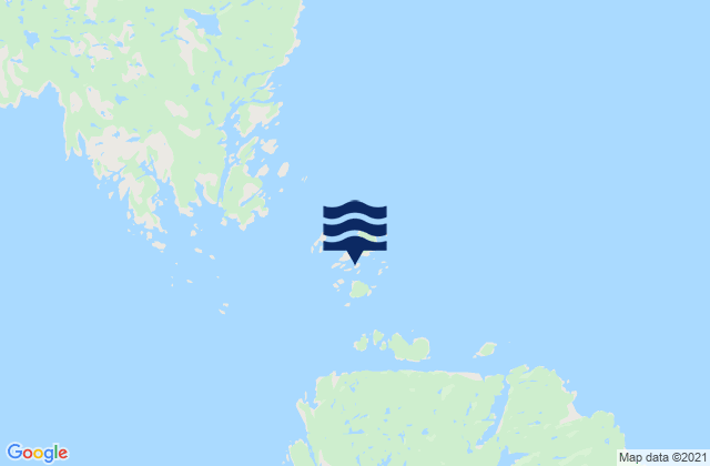 Block Islands, Canadaの潮見表地図