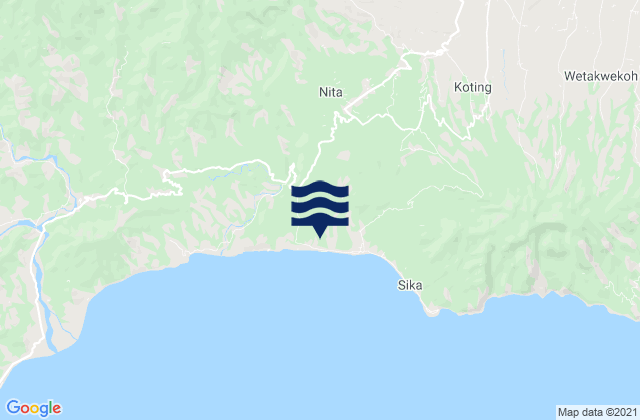 Bloro, Indonesiaの潮見表地図