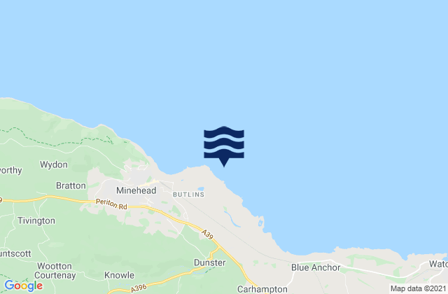 Blue Anchor Bay, United Kingdomの潮見表地図
