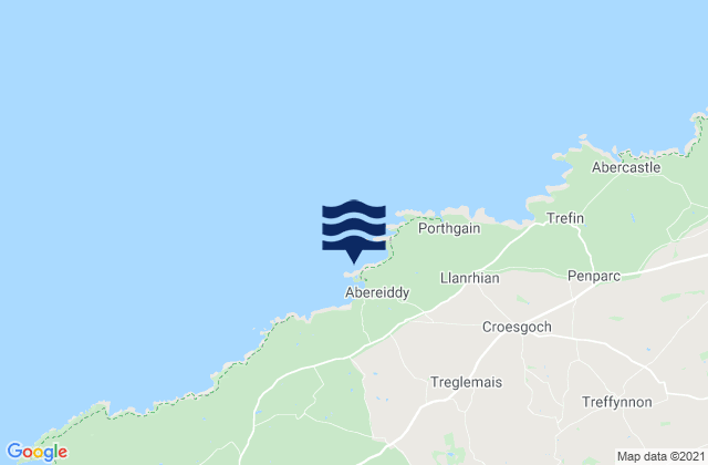 Blue Lagoon Beach, United Kingdomの潮見表地図