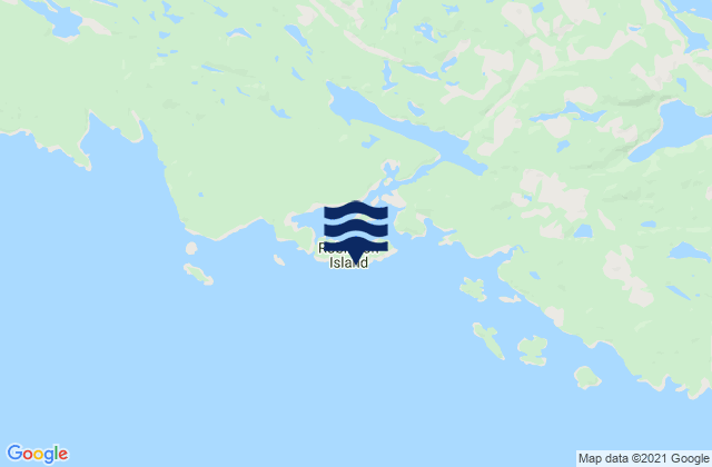 Blunden Harbour, Canadaの潮見表地図