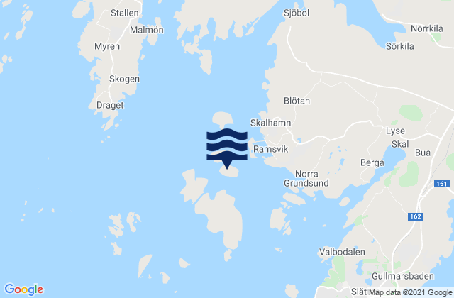 Bläckhall, Swedenの潮見表地図