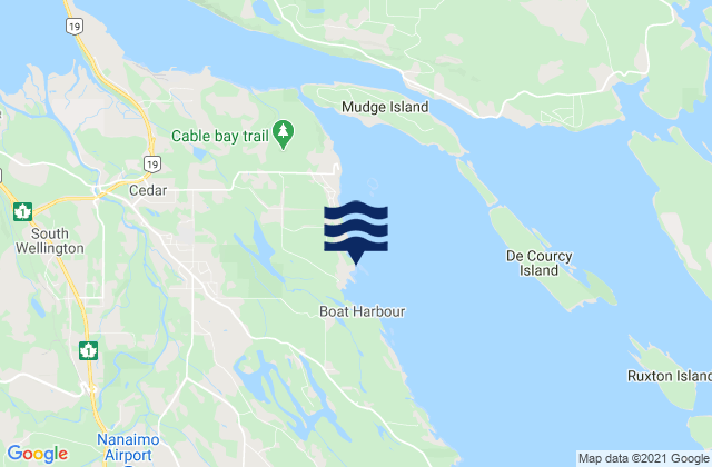 Boat Harbour, Canadaの潮見表地図