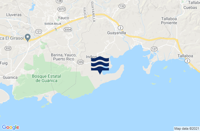Boca Barrio, Puerto Ricoの潮見表地図