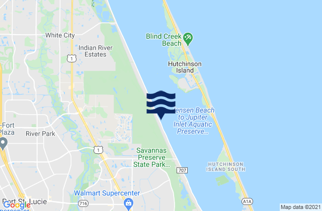 Boca Chica, United Statesの潮見表地図