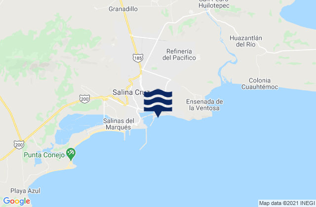 Boca De Santo Tomas, Mexicoの潮見表地図
