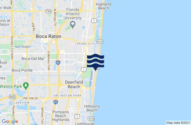 Boca Del Mar, United Statesの潮見表地図