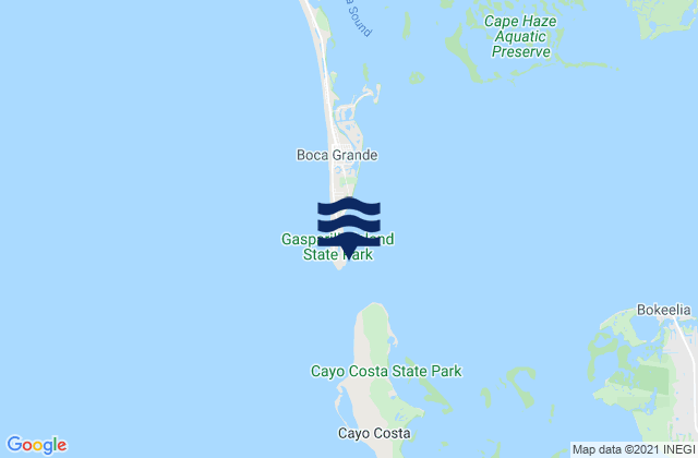 Boca Grande (Charlotte Harbor), United Statesの潮見表地図