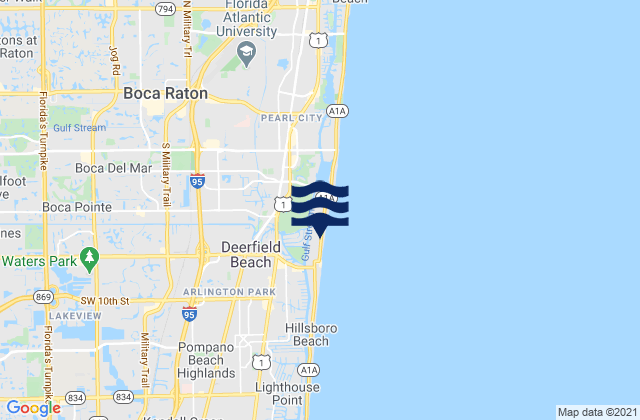 Boca Pointe, United Statesの潮見表地図