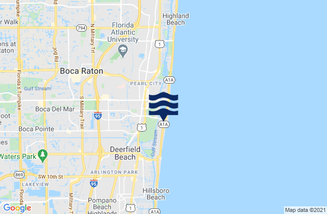 Boca Raton (Lake Boca Raton), United Statesの潮見表地図