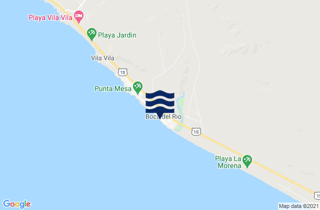 Boca del Rio, Peruの潮見表地図