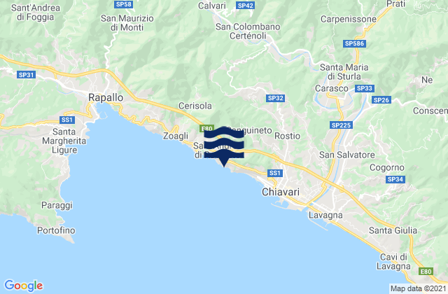 Bocco, Italyの潮見表地図