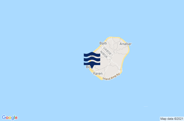 Boe District, Nauruの潮見表地図
