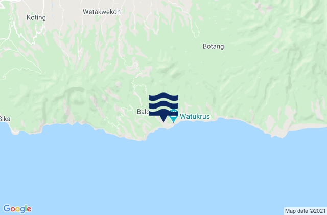 Bola, Indonesiaの潮見表地図
