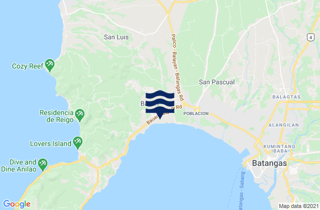 Bolo, Philippinesの潮見表地図