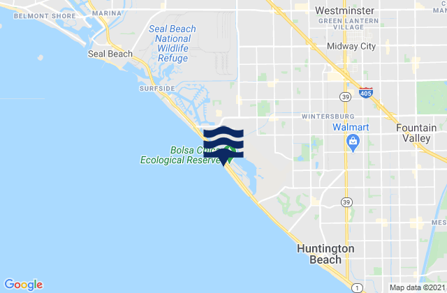 Bolsa Chica State Beach, United Statesの潮見表地図