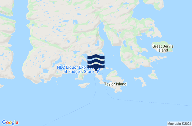 Bonne Bay Harbour, Canadaの潮見表地図