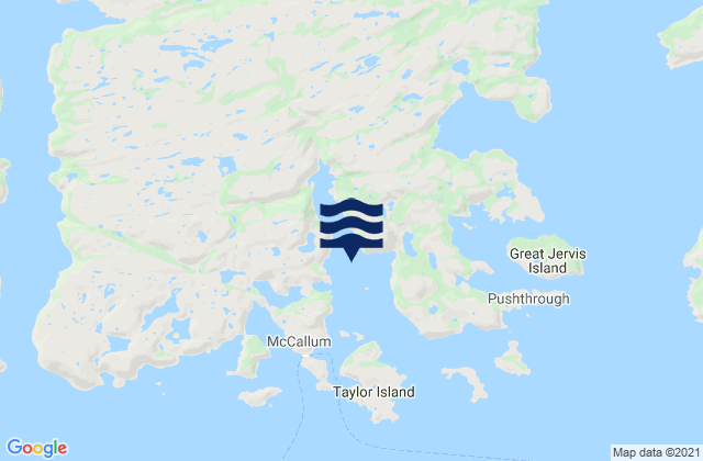 Bonne Bay, Canadaの潮見表地図