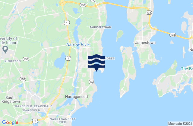 Bonnet Point, United Statesの潮見表地図