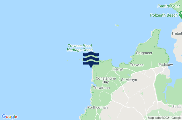 Boobys Bay Beach, United Kingdomの潮見表地図