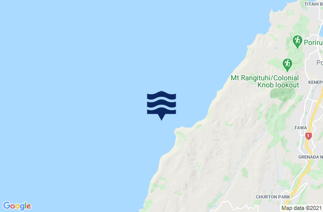 Boom Rock, New Zealandの潮見表地図