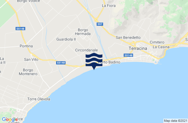 Borgo Hermada, Italyの潮見表地図