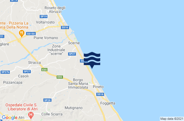 Borgo Santa Maria Immacolata, Italyの潮見表地図