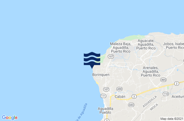 Borinquen Barrio, Puerto Ricoの潮見表地図