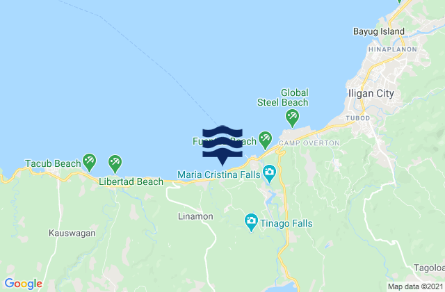 Boroon, Philippinesの潮見表地図