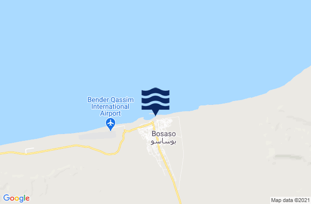 Bosaso, Somaliaの潮見表地図