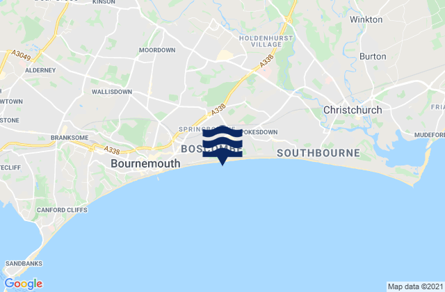 Boscombe Pier, United Kingdomの潮見表地図
