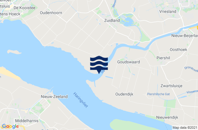 Botlek, Netherlandsの潮見表地図