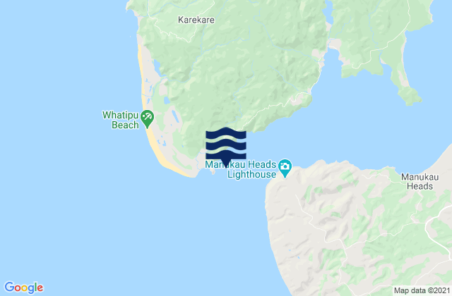 Boulder Bay, New Zealandの潮見表地図