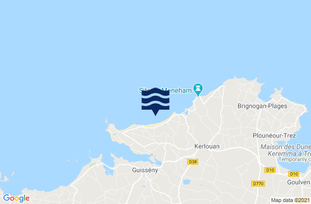 Boutrouilles, Franceの潮見表地図
