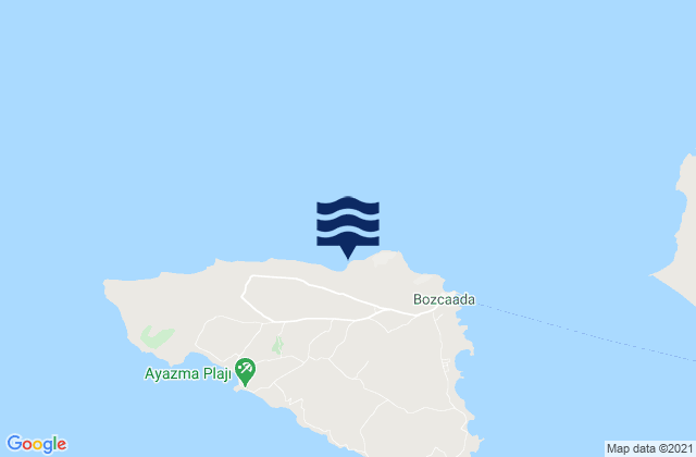 Bozcaada, Turkeyの潮見表地図