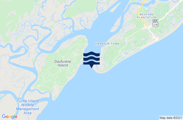 Braddock Point Hilton Head Island, United Statesの潮見表地図