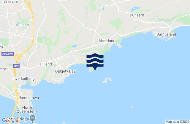 Braefoot Bay, United Kingdomの潮見表地図