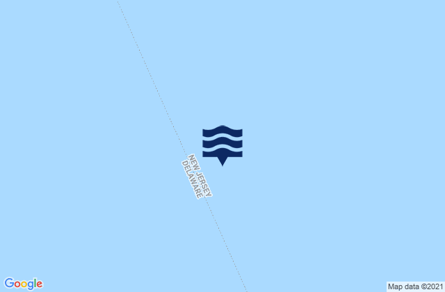 Brandywine Shoal Light, United Statesの潮見表地図